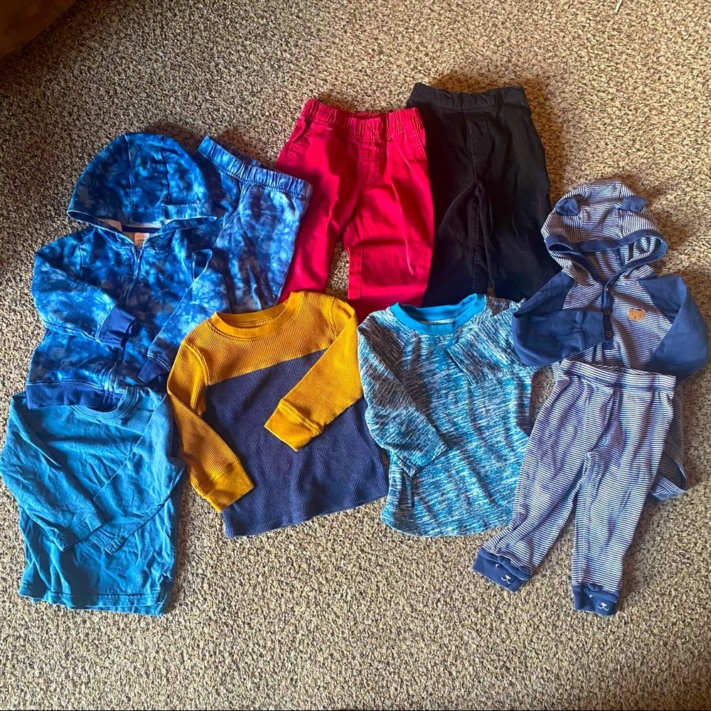 Boys Size 18 Months Assorted Pants and Shirts Fall Winter Bundle